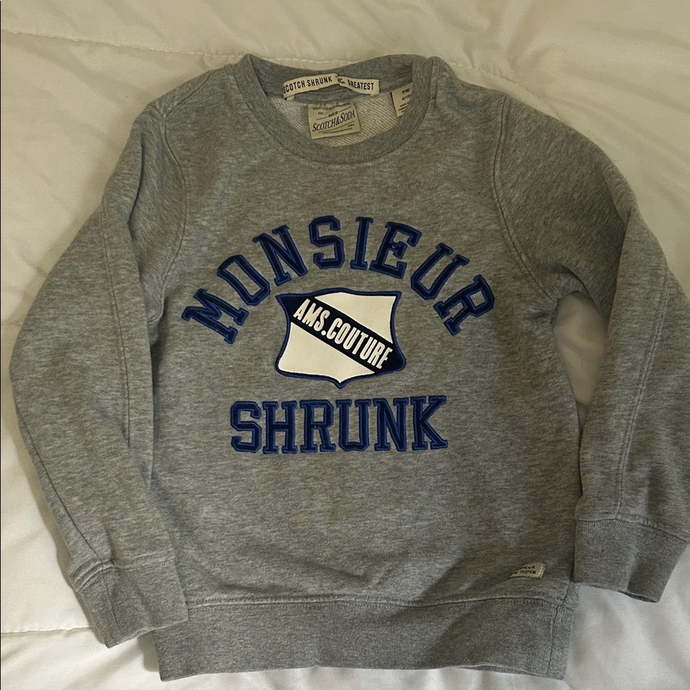 Scotch & Soda Gray and Blue Sweatshirt